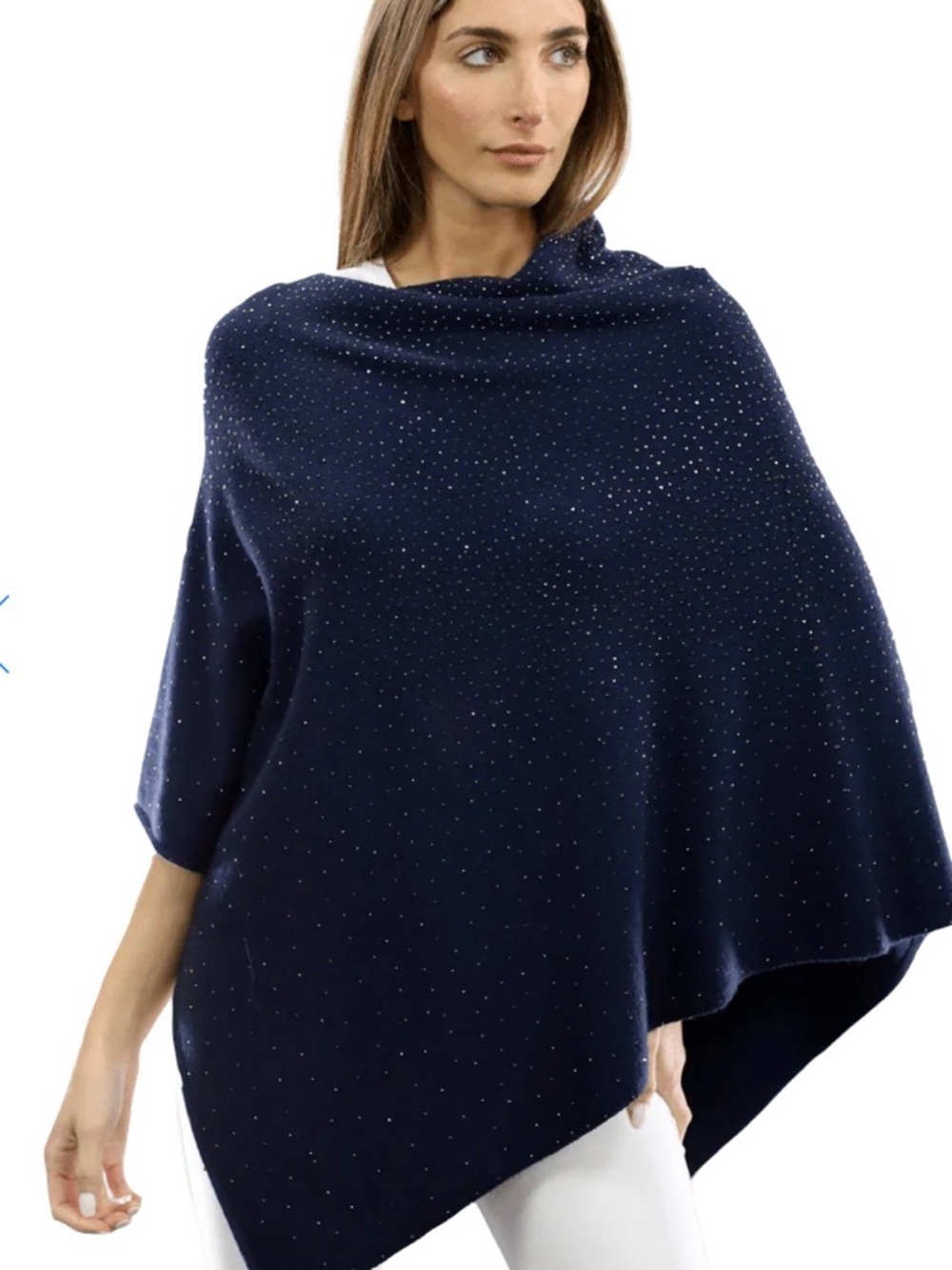 La Fiorentina Navy Rhinestone Wrap